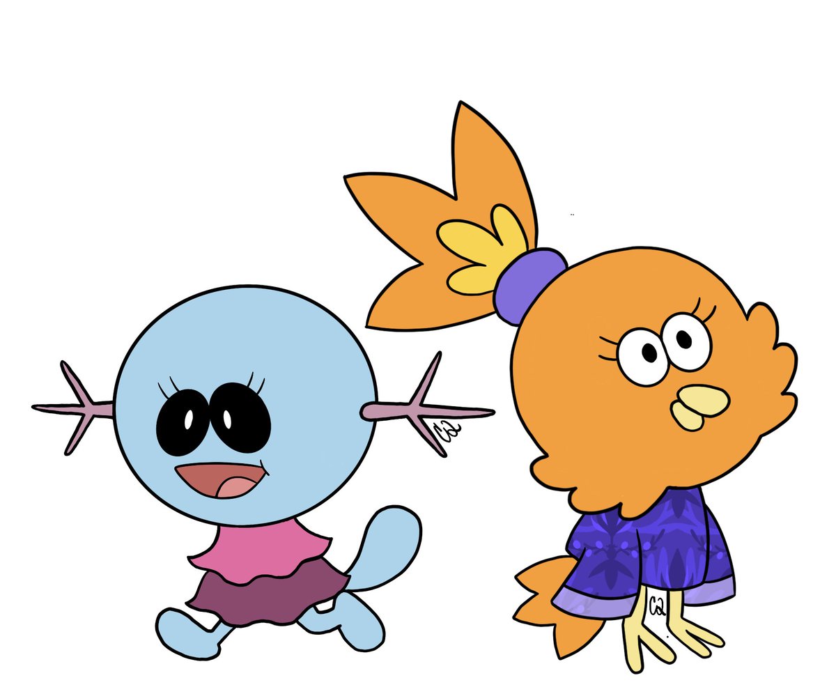 CrissedQ's tweet image. Wip’s of some Pokémon as chowder apprentices :)

#pokemon #styleswap
