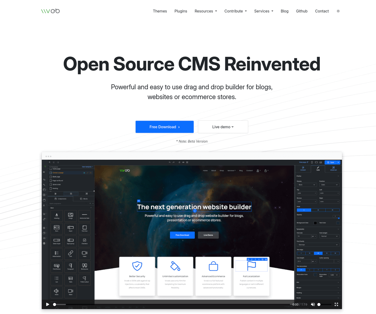 vvvebcms's tweet photo. Vvveb CMS code is now pushed on github https://t.co/dcJRKNL8SB
#buildinpublic #cms #nocode #pagebuilder #sitebuilder #Webdesign #javascript #jQuery #WebsiteDevelopment #webbuilder #bootstrap5 #jquery #html5 #webdesign #bootstrap #design #HTML  #websitedesign #webdesigner #builder https://t.co/pmXGUaG5ee
