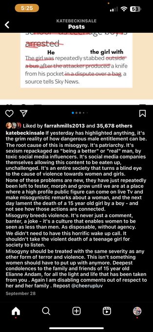 I stan this whole message! red pill men and their messaging should be labeled as hate speech 🎤 towards