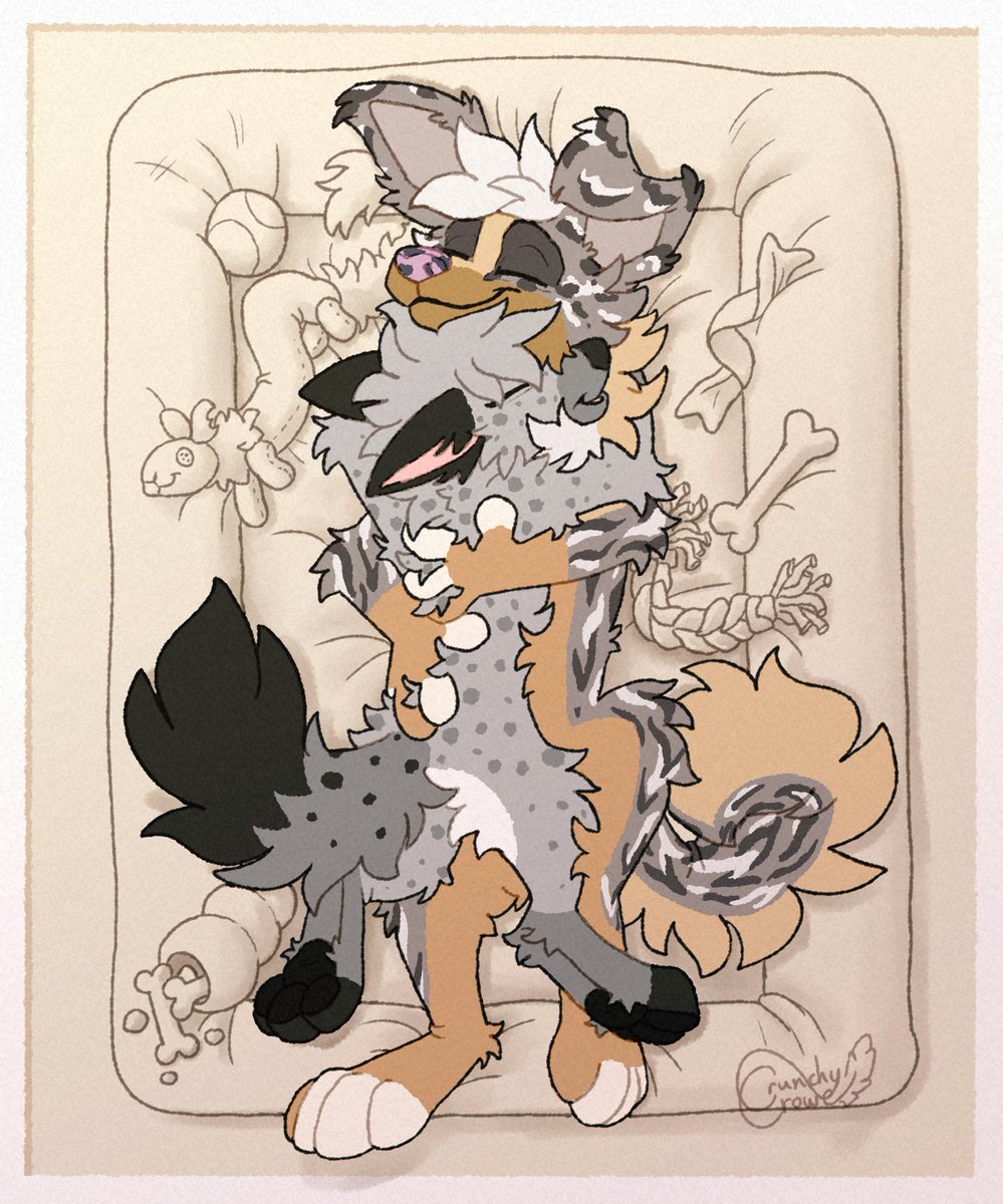 CrunchyCaws's tweet photo. 🐺 Canine Cuddles! 🐶 https://t.co/JaRdjUKW1h