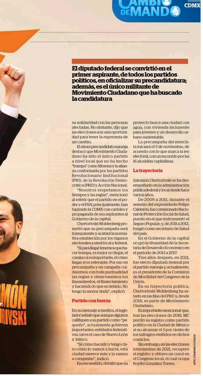 Chertorivski's tweet photo. La Ciudad de México necesita un gobernante que sepa lo que se debe hacer y cómo hacerlo. Las y los chilangos merecemos una mejor ciudad que esta👇🏼 https://t.co/iVUbs5sGdT