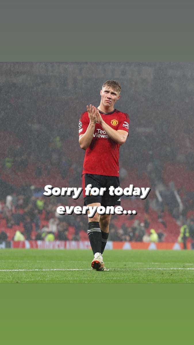 MUnitedFR's tweet photo. Rasmus Hojlund sur IG. #MUFC https://t.co/gQkHoP9pSw