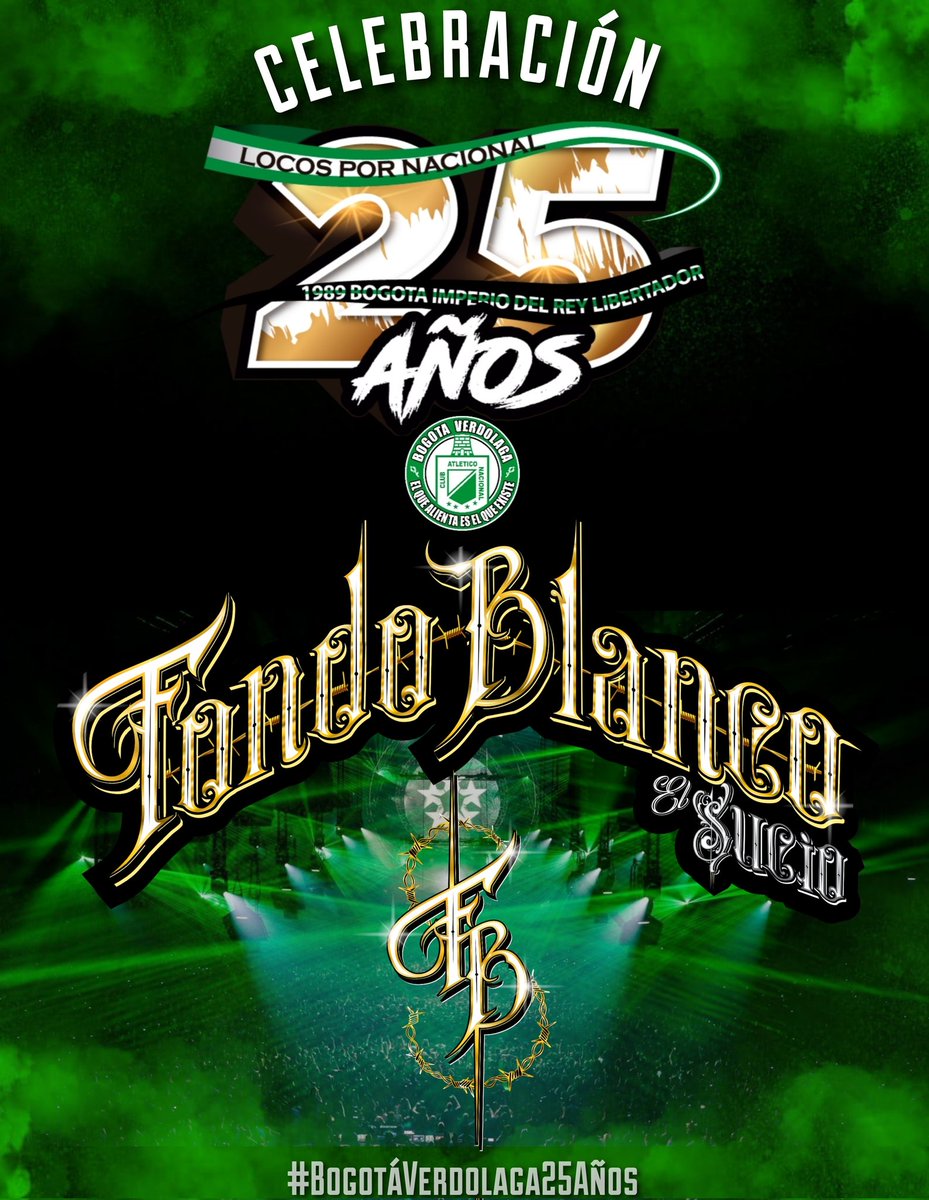 LDSBogota98's tweet photo. CELEBRACIÓN POR LO ALTO!! 

Exponentes del Rap Nacional se unen a nuestra celebración para todos esos fanáticos del género urbano. Llega #FondoBlanco a festejar los 25 años de Los Del Sur Bogotá. 

No te puedes perder la fiesta de los 25 Años! 

Info WhatsApp: 300-3004147 https://t.co/3ZoE9cFaZU