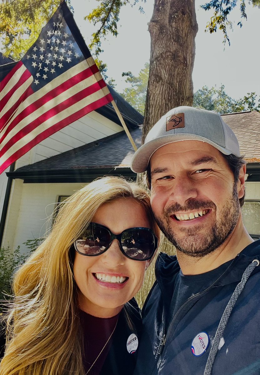 jenny_mcgown's tweet photo. Another vote, another date for us. ❤️ 
Never miss a chance to cast your ballot, #KleinFamily! Early voting is going on until Friday at 7 p.m. and Election Day is Tuesday, November 7th! As always, get informed &amp; get out there! 🇺🇸 #KleinVotes https://t.co/p7DH7pNOOb