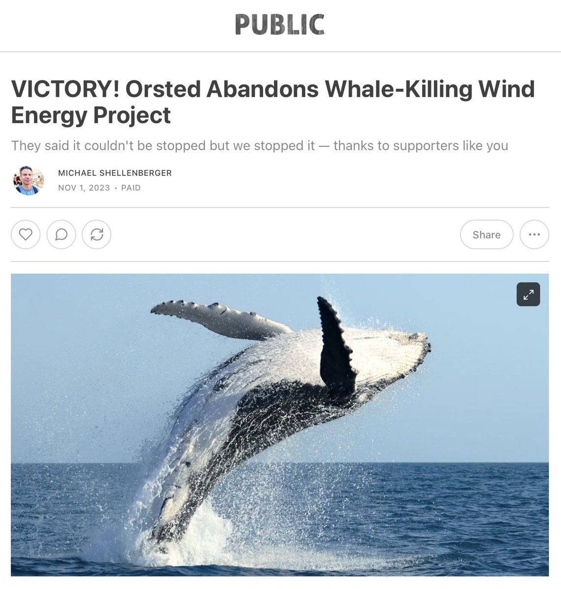 Experts said wind energy was good for the environment and the economy, but it wasn't. And now, with the cost of wind energy rising, along with industry demands for subsidies, @Orsted has abandoned the projects it had planned to build off the coast of New Jersey. Victory!!!