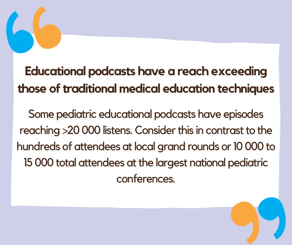 PedsCases's tweet photo. Check out this article on the role of medical education in pediatrics co-authored by our co-director Dr. Chris Novak! Excited to receive a shoutout as one of the pioneers and top podcasts in pediatric medical education.

https://t.co/UU8hrKyOcd https://t.co/iAHT9zBdFW