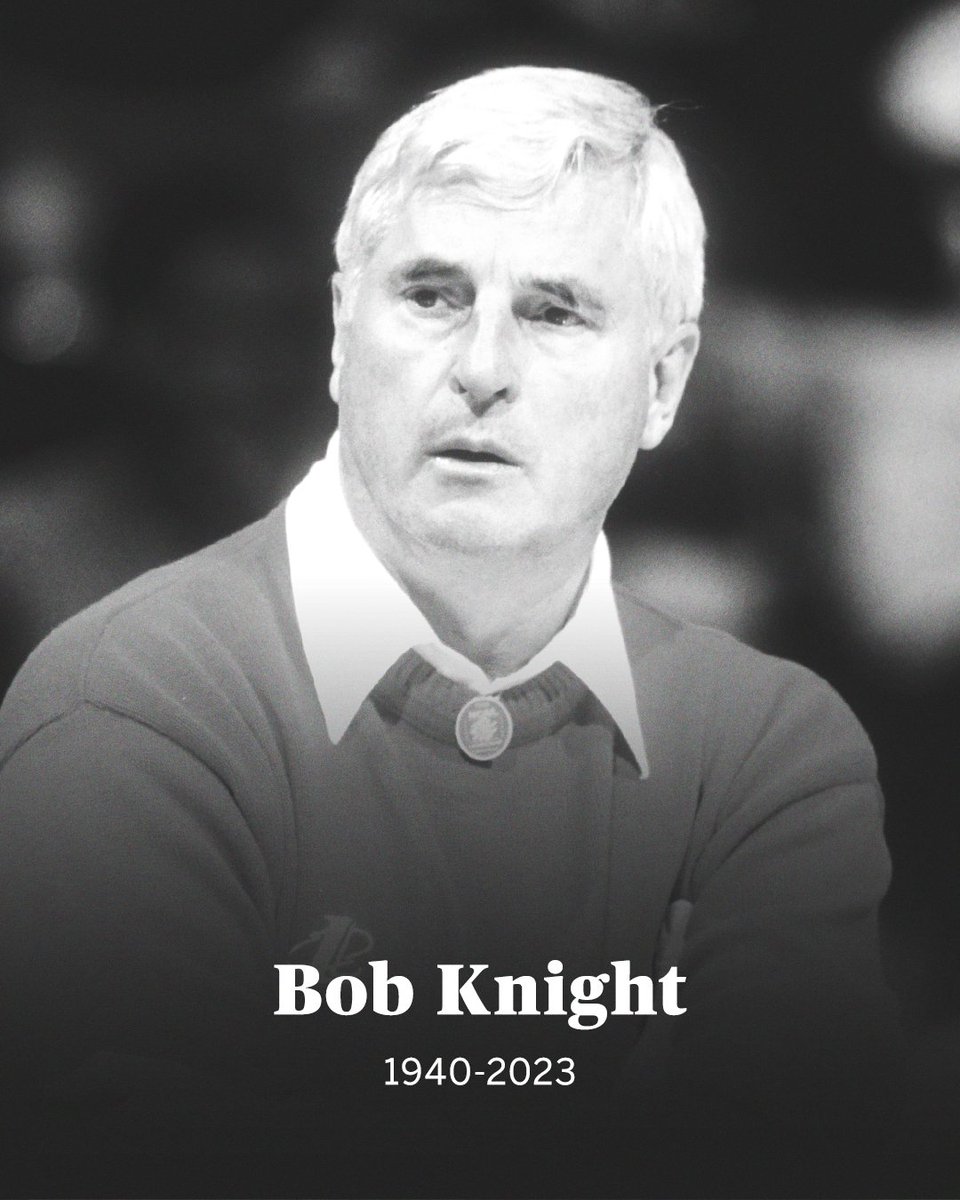 Basketball coach Bob Knight has died at the age of 83, his family announced.