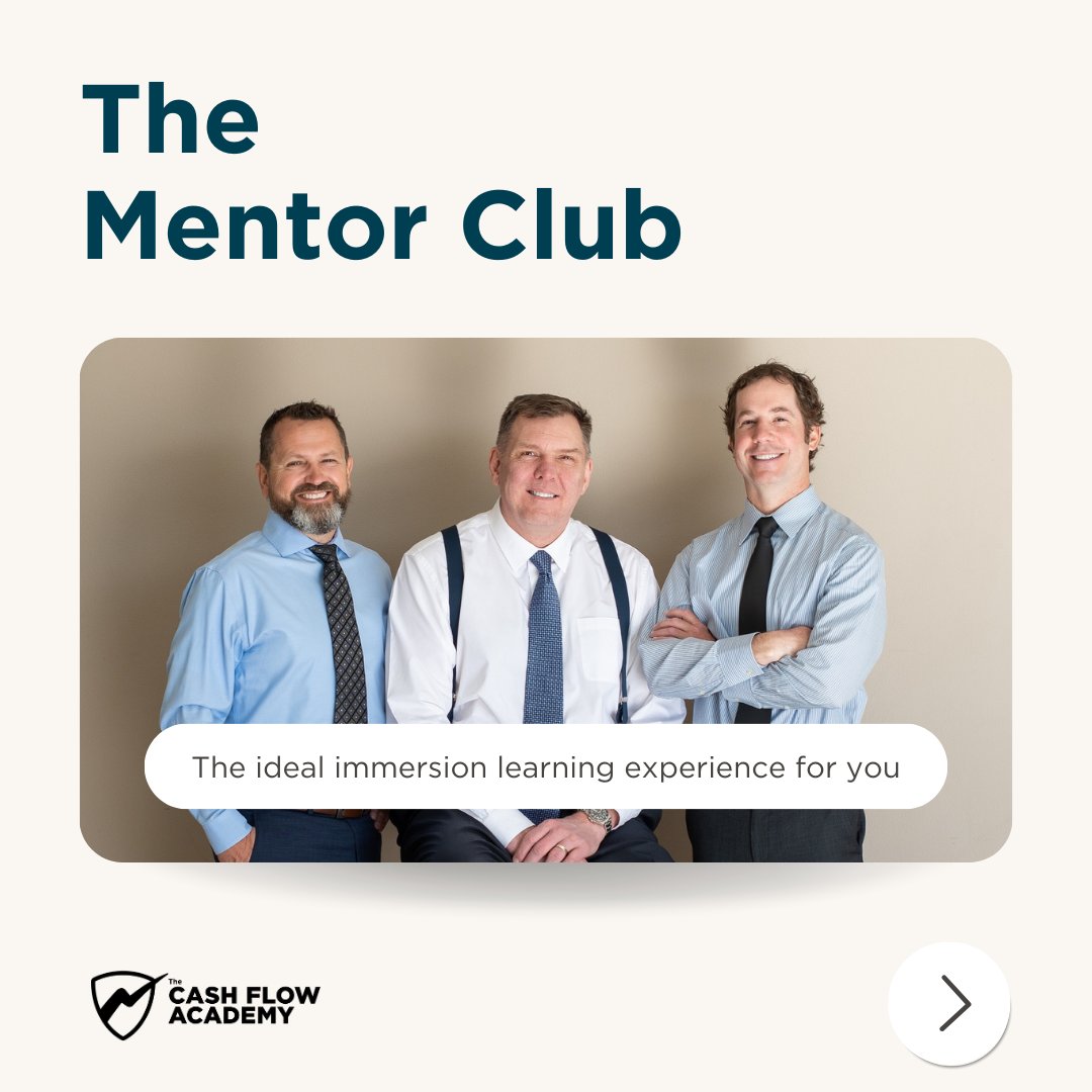Official_TCFA's tweet photo. If you want to improve your ability to understand market conditions and create cash flow from any type of market – up, down, or even sideways – then we want to invite you to join our private weekly Mentor Club meetings with our own investing mentors. https://t.co/K78jsM2sSw