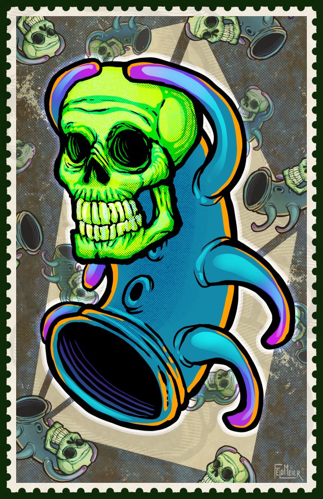 Stumbled upon <a href="/scottbuon/">Scott Buoncristiano</a> the other day and fell in love with his work. Was inspired to try something outside of my usual comfort zone and came away with this (wonderful?) abomination 😁 If you haven't yet, be sure to follow Scott, he creates some amazing stuff!