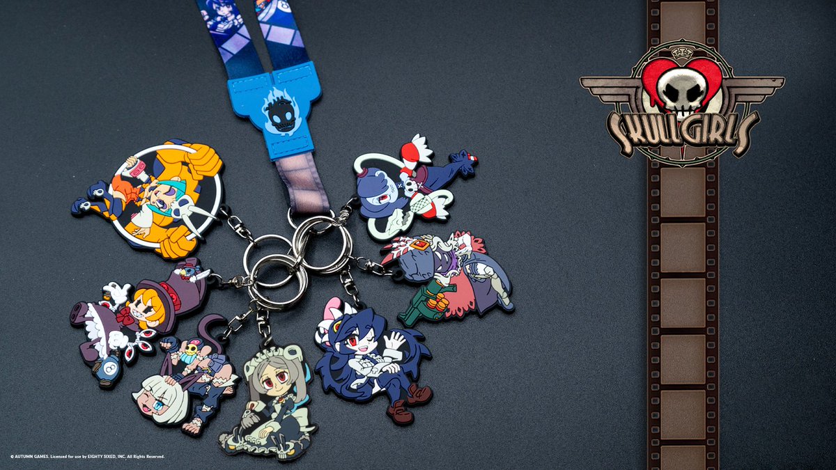 Look who's back! We've JUST re-stocked our Skullgirls keychain