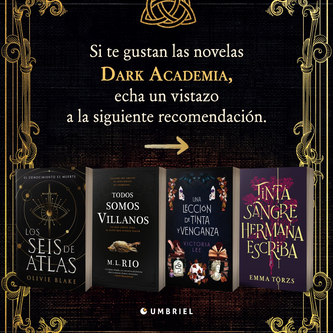 umbrieleditores's tweet photo. ¿Fanáticos del #DarkAcademia por aquí?👀

No os podéis perder #LaLunaDelCazador de @geocostav y @FerAlcala_S, que ya está disponible en librerías.

Recordad que mañana es la presentación en Madrid:

📅Viernes 3/11, a las 19 h, en @casadellibro (C/ Gran Vía, 29)

¡Os esperamos!🌙 https://t.co/969Od6g8r9
