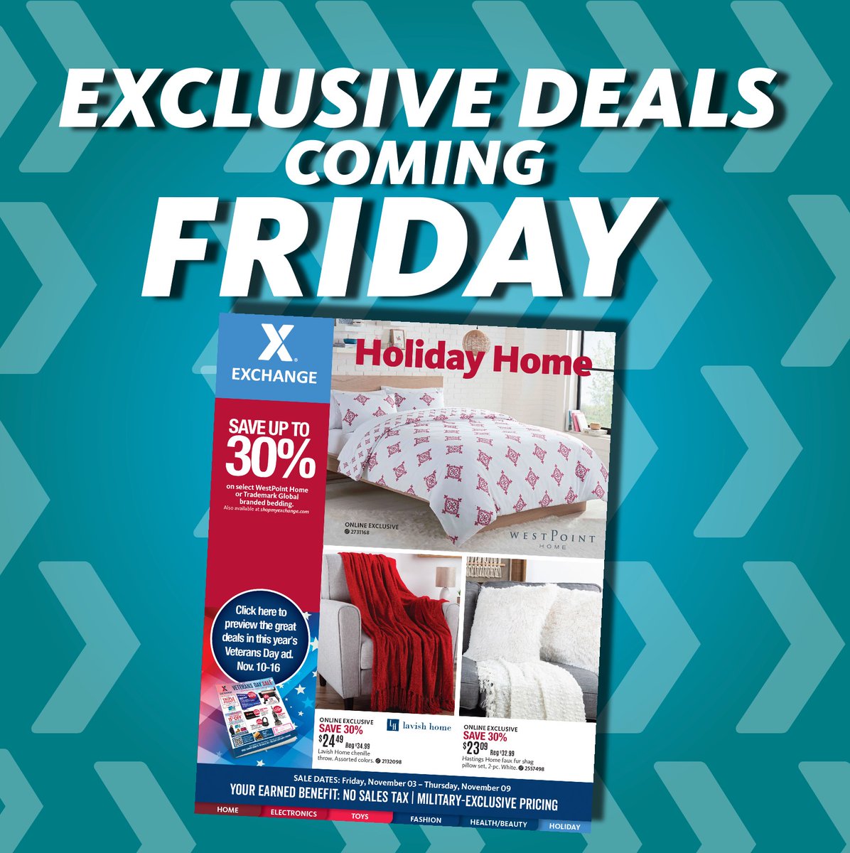 FtWainwrightPX's tweet photo. Get ready for ultimate comfort and savings! 🛏️

Check out this sneak peek of deals on bedding, mattresses, cookware and more!

View next week's ad here:
https://t.co/9TH0kKvdpC https://t.co/ITdADjAklM