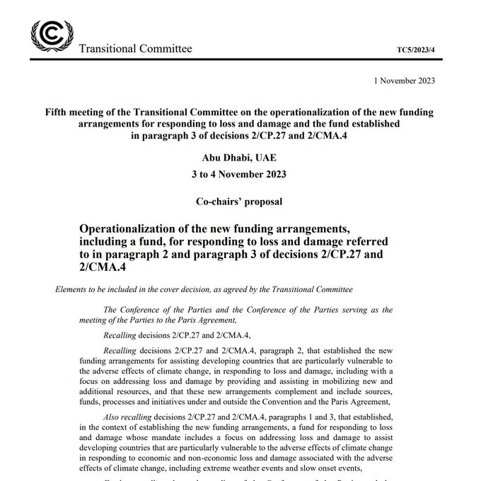 🚨IMPORTANT🚨:The new text on the #LossAndDamage Fund has seen #HumanRights DELETED🤯ahead of fifth meeting (#TC5) of the Transitional Committee of the #LossAndDamage Fund. 📢The #ClimateCrisis is a #HumanRights crisis, a #LossAndDamage Fund without #HumanRights is unacceptable!