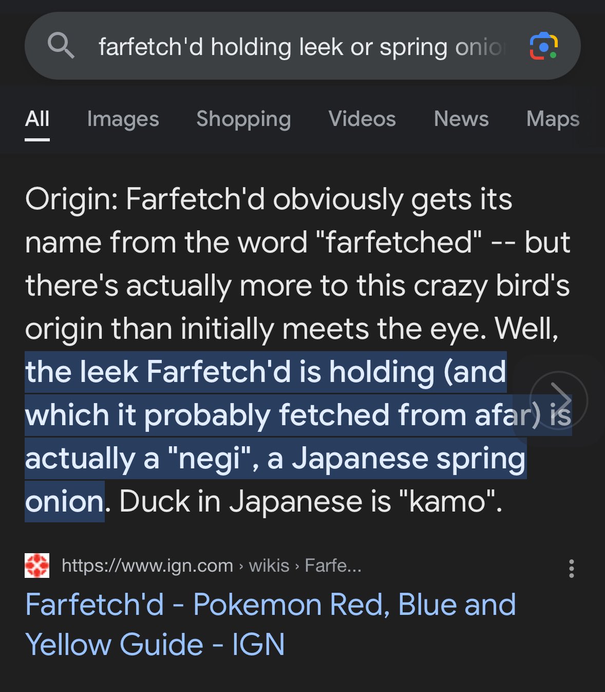 Farfetch'd - Pokemon Red, Blue and Yellow Guide - IGN