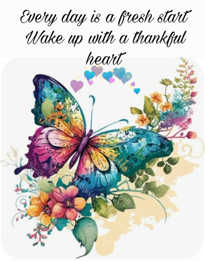 LifeWithJohn's tweet photo. Every day is a fresh start. Wake up with a thankful heart. https://t.co/qfqRgapAYV