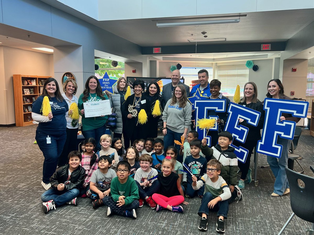 Jen Renfro (@jenrenfro2) on Twitter photo So grateful that <a href="/AshleyElem/">Ashley Elementary</a> will get to set up an Exploration Learning Lab for our kinder and 1st grade students. Thank you <a href="/FriscoEF/">Frisco Education Foundation (FEF)</a> and <a href="/CoServ/">CoServ</a> for making this dream possible!
<a href="/legitmrswhitt/">Kristen Whittaker</a> <a href="/KFrankson3/">Kim Frankson</a> <a href="/KascieBtheAP/">Kascie Blough</a> So grateful that <a href="/AshleyElem/">Ashley Elementary</a> will get to set up an Exploration Learning Lab for our kinder and 1st grade students. Thank you <a href="/FriscoEF/">Frisco Education Foundation (FEF)</a> and <a href="/CoServ/">CoServ</a> for making this dream possible!
<a href="/legitmrswhitt/">Kristen Whittaker</a> <a href="/KFrankson3/">Kim Frankson</a> <a href="/KascieBtheAP/">Kascie Blough</a>