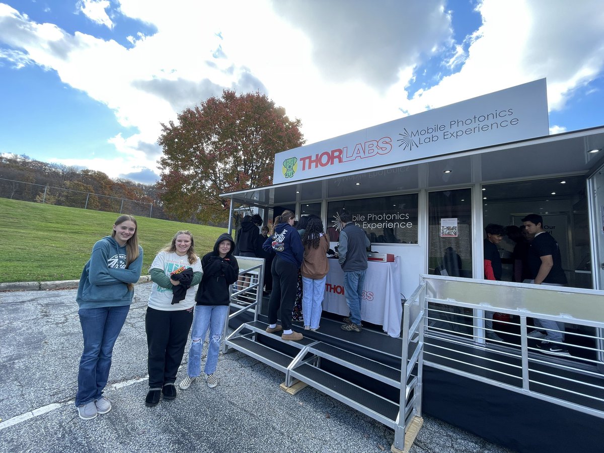 Thank you to <a href="/Thorlabs/">Thorlabs</a> for bringing their mobile photonics lab in today to show S’s a thriving industry in their own backyards! So cool to see my EDT 2 S’s explore a career they had never seen 

<a href="/HPRwildcats/">High Point Regional High School</a> <a href="/HighPointSTEM/">Brian Drelick</a>