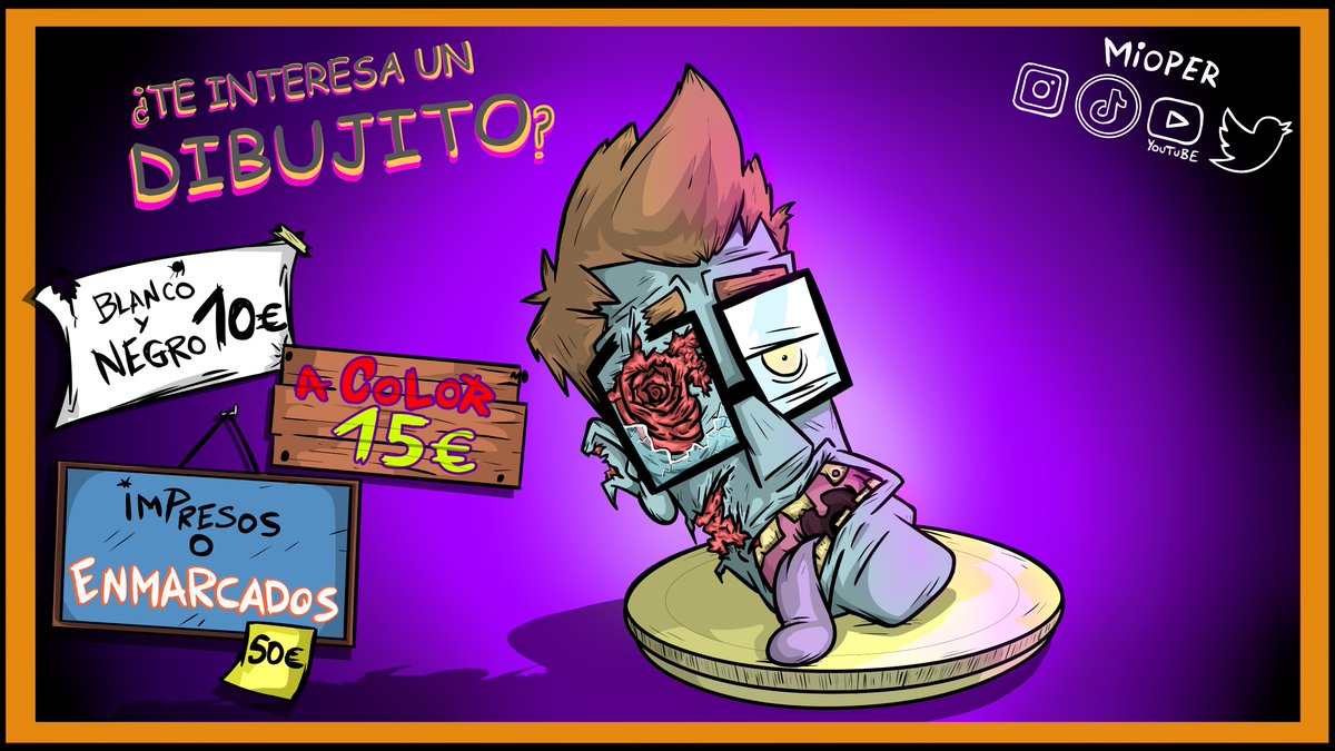 MioperTV's tweet photo. #HappyHalloween!! En breve empezaré a ponerme las pilas con los ¡¡#PEDIDOS!! aquí y en INSTAGRAM⬇️

Si te interesa un #dibujo como este o tienes alguna otra petición (precios en la imagen) Y HAZ TU PEDIDO POR PRIVADO🤟🤪
#dibujo #dibujante #ilustracion #caricatura #animacion https://t.co/I4HYHKocjC