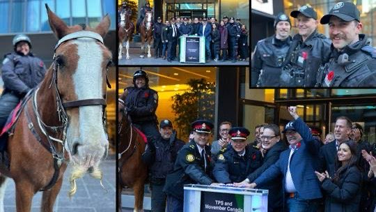 Thank you to <a href="/tsx_tsxv/">Canada's Markets</a> and <a href="/MovemberCA/">Movember Canada</a> for once again helping us celebrate the launch of the month of #Movember and the <a href="/TorontoPolice/">Toronto Police</a> 2023 FOLLICLE FORCE campaign.
