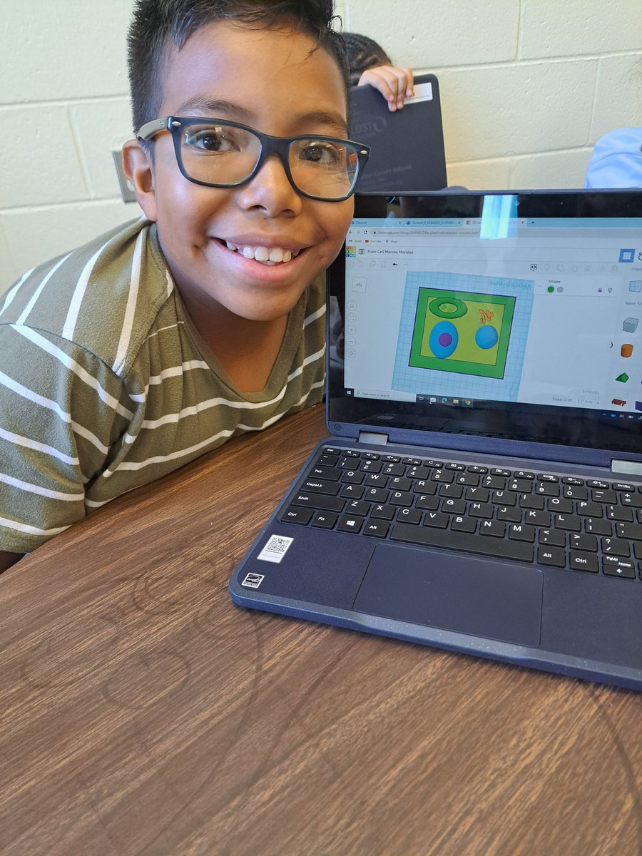 hapevillehawks's tweet photo. Can you see it? The excitement? The sense of accomplishment? @HesJshaw @tinkercad you are changing lives for #hapevillehawks and you can see it all over their faces. #stem #steam #celldesign #cells #5thgradescience @DrCSLPadgett @kellymastro https://t.co/dE6UtlJYaX