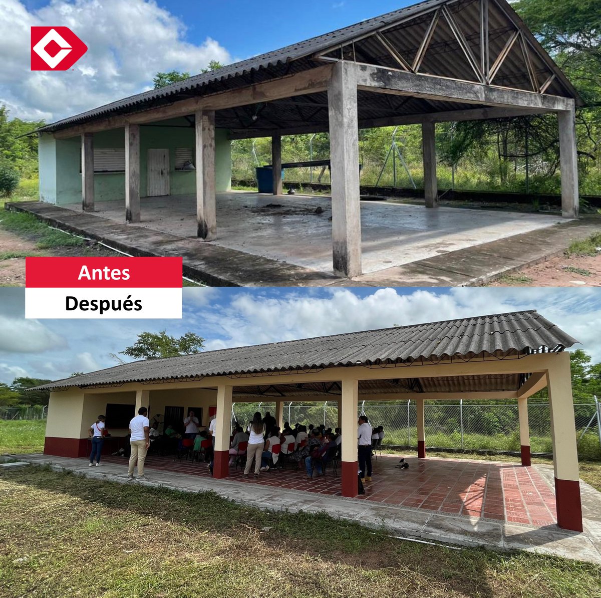 DrummondLtdCo's tweet photo. ¡#ImpactoPositivo es contribuir a una #EducaciónDeCalidad en la región📚📝!
En alianza con el gobierno local, entregamos el proyecto de construcción, mejoramiento y dotación de la Institución Educativa Simón Bolívar 🏫📖, sede Begoña, en Agustín Codazzi, Cesar. https://t.co/YPGkbGA05f