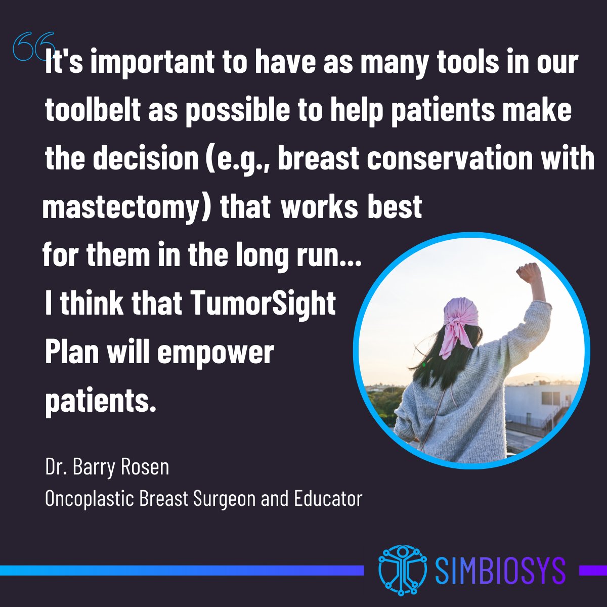 SimBioSys's tweet image. As #BreastCancerAwarenessMonth ends, we reflect on how we can better serve patients so that they may live longer & better.
Dr. Barry Rosen shares how recent tech, including our TumorSight platform, can help ensure that patients receive the best care.
tinyurl.com/nhcajebd