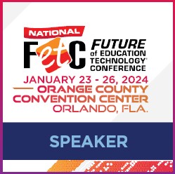 JenWomble's tweet photo. @k_predieri #FETC is   excited to have you presenting in Orlando, FL @FETC 2024! See the full agenda   of speakers at https://t.co/AWTmu48xR7. https://t.co/HJYRyjwkyw