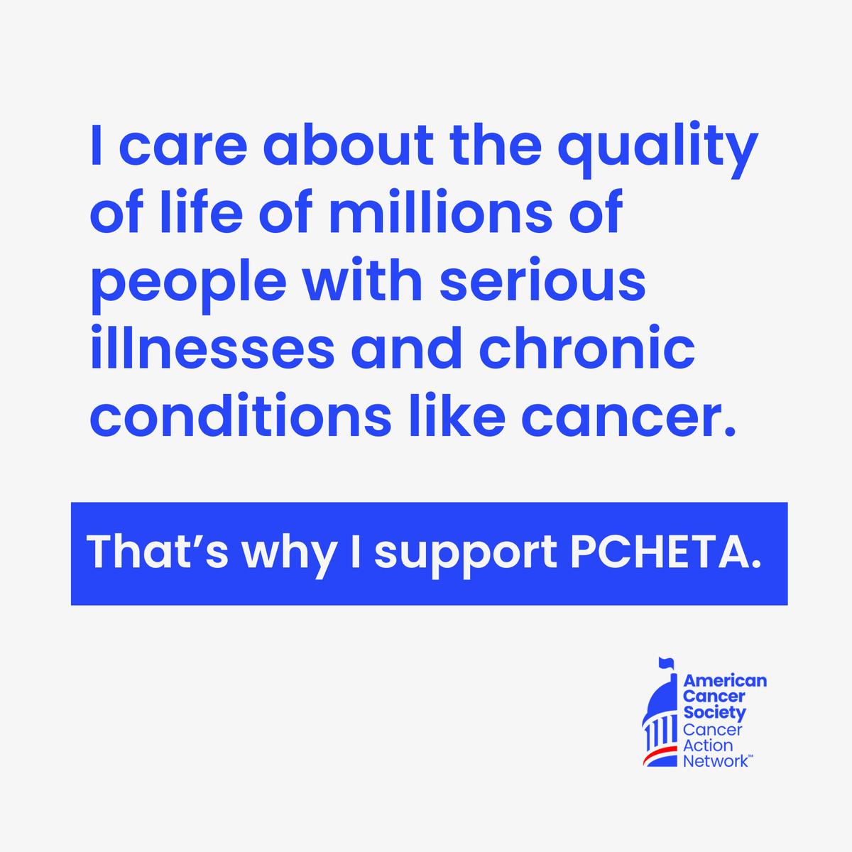 I’m urging @jdvance1 to cosponsor #PCHETA which will improve the quality of life for millions of people with serious illnesses and chronic conditions like cancer. #HPM #HAPCA