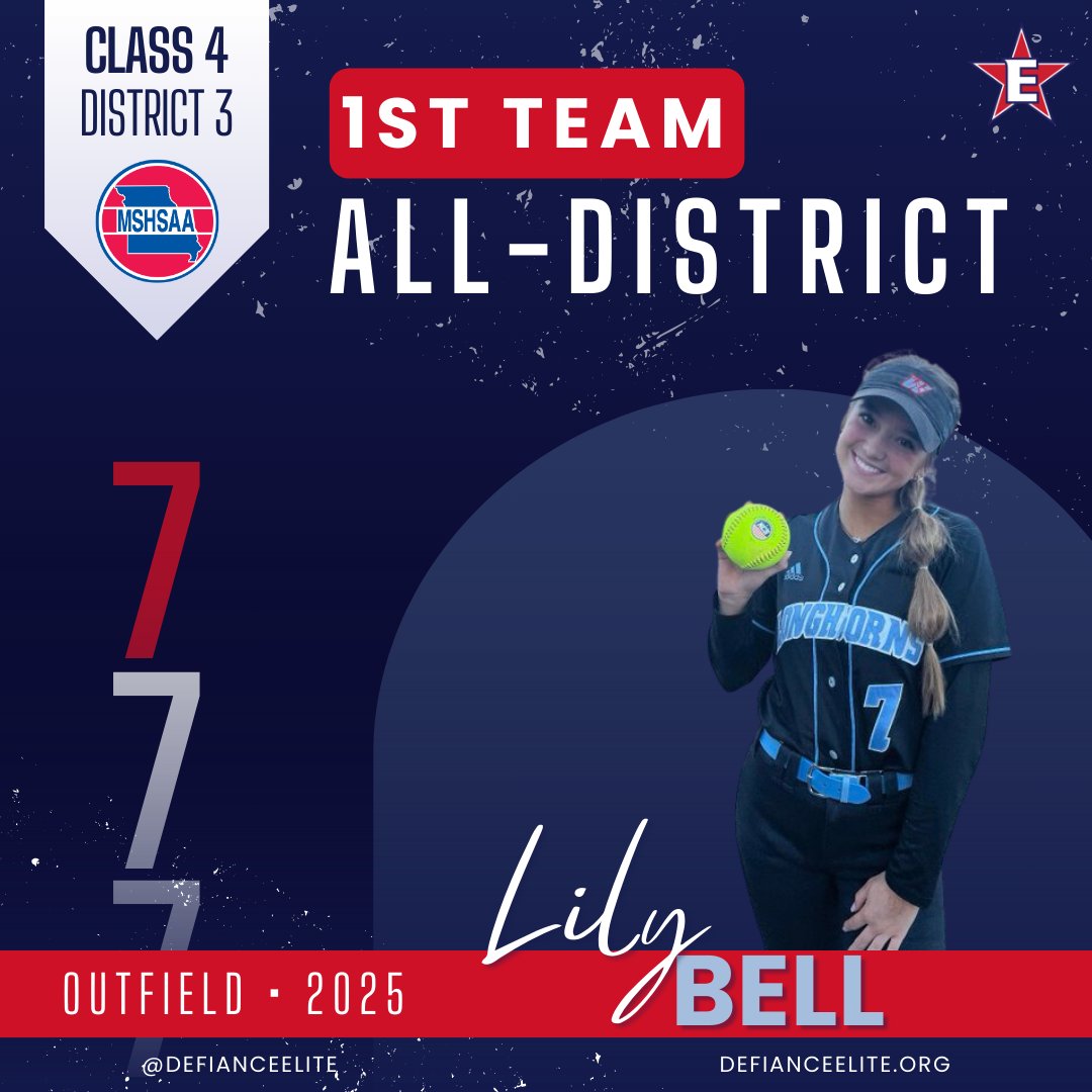 DefianceElite's tweet photo. Congrats to these 1st Team Selections from Class 4 District 3! 🎉
Rachel Ross (Parkway North), Raina Ross (Parkway North), and Lily Bell (Parkway West)
#DefianceElite https://t.co/niKW0ZeK3Z
