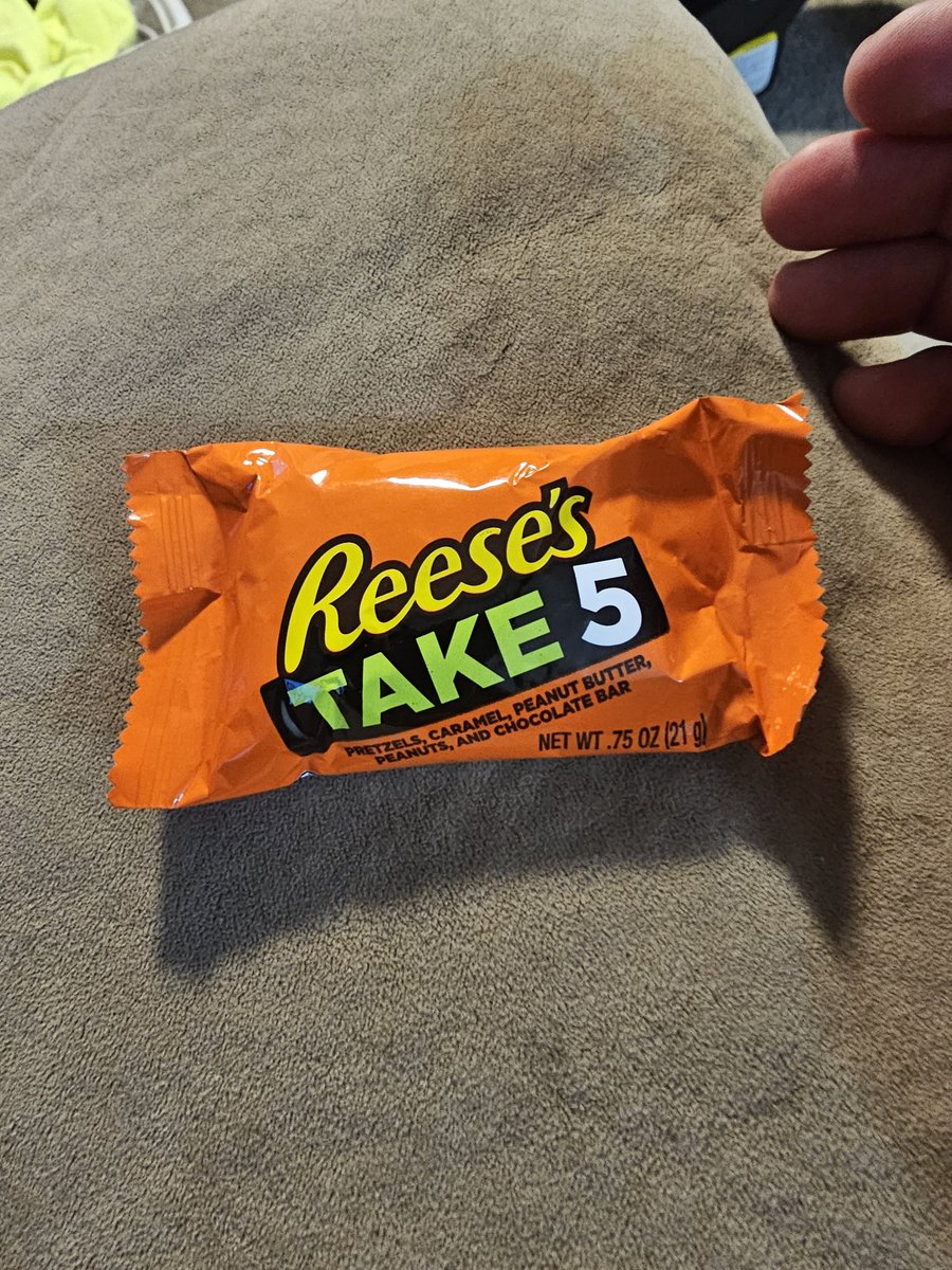 Tuch13's tweet photo. @RandyKarraker not sure if you are tagged in this yet but they do make fun size take 5. https://t.co/pQVRy5yeYs