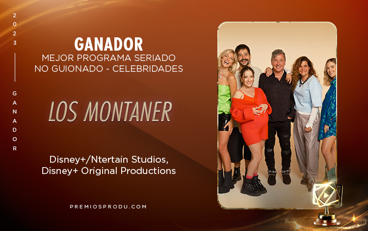 premiosPRODU's tweet photo. ¡#LosMontaner ganan en la categoría Mejor Programa Seriado No Guionado - Celebridades en los #PremiosPRODU2023! 🏆

En vivo: https://t.co/WHJbxIX4UX

#CelebrandoNuestraTelevisiónLatina
#OrgulloPorEITalentoLatino
#LoMejorDelContenidoLatino
#PremiosPRODU 
#MIPCANCUN #MIPCANCUN2023 https://t.co/77HOz5ipxY