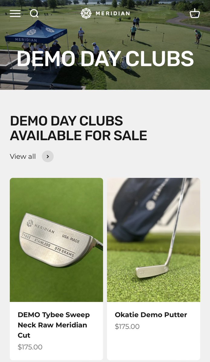 Our Demo clubs are now available for sale on the website!! These go fast! Check them out if you are interested!