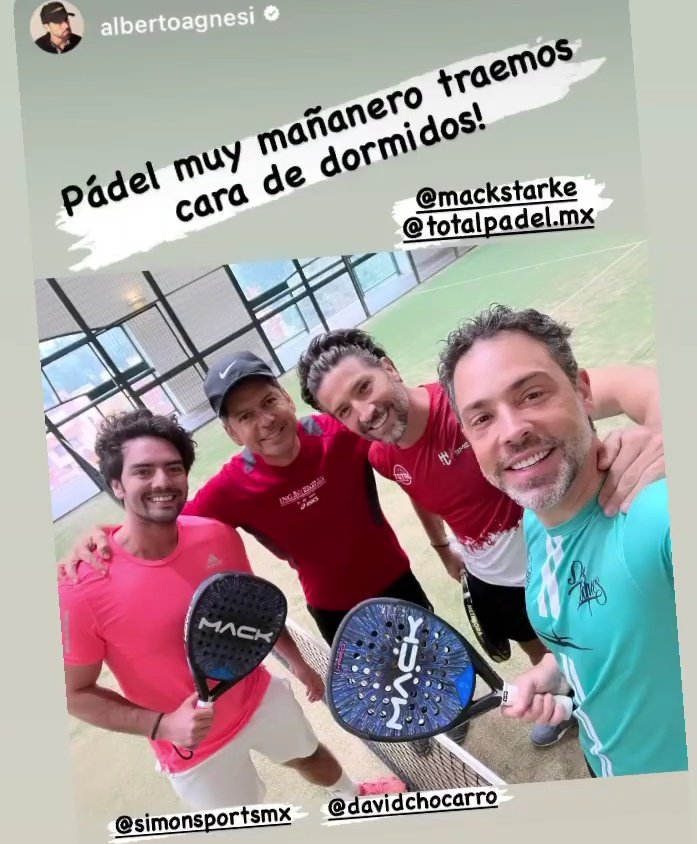 Pádel mañanero hoy con @DavidChocarro @albertoagnesi 😃🤳🏻🎾✨