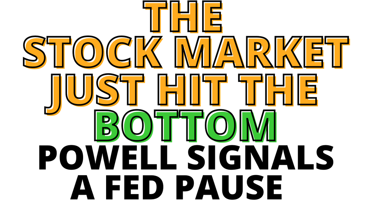 King0ftheCharts's tweet photo. .
Bottom In
The Bottom I Predicted On Friday For the S&P 500 is Playing Out Beautifully
A Pullback Likely Soon To Form A Higher Low
Stock Market Bottom Video Here
https://t.co/LKnFrtqNMY
Powell Signals A Pause - Markets Rally
.
$SPY $SPX $QQQ $NDX #Powell #Fedpause #FOMC $SPXL https://t.co/okSxRBkrYf