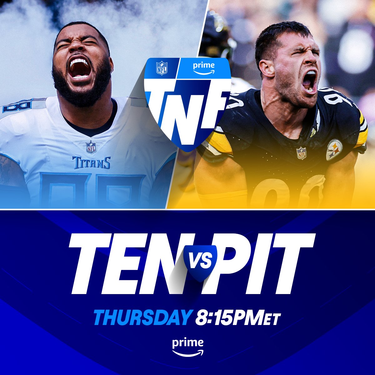 NFLSportttt's tweet photo. Always need to keep your 👀 on these two if you're a QB

#TENvsPIT -- Thursday 8pm ET on Prime Video
Also available on #NFLPlus   #NFL #NFLSportttt https://t.co/QSUEFxXyo1