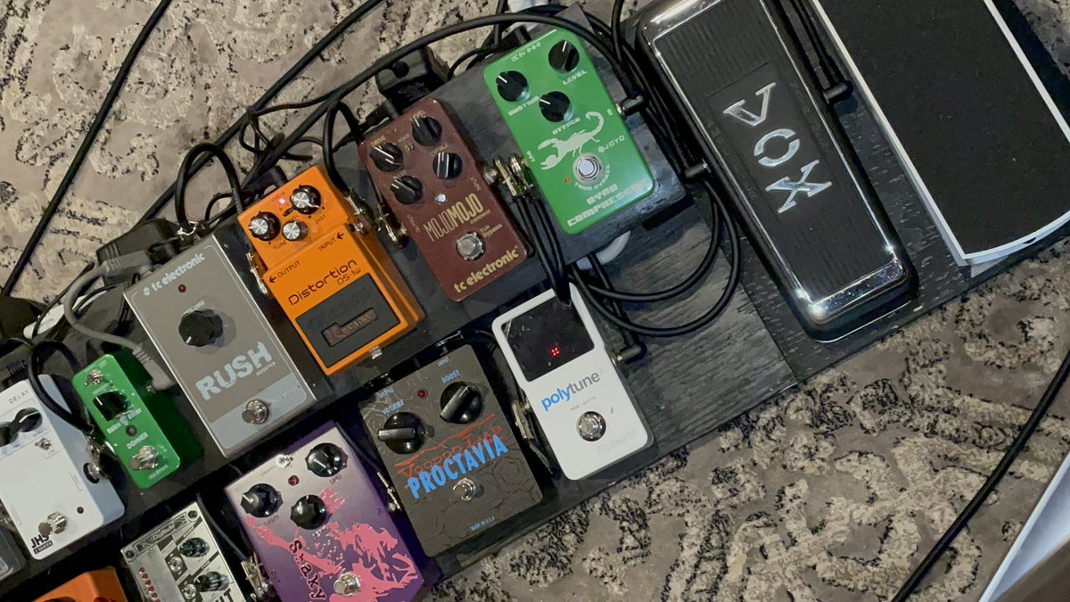 Tweaking the pedal board…said every #guitarist ever. 😂🤘