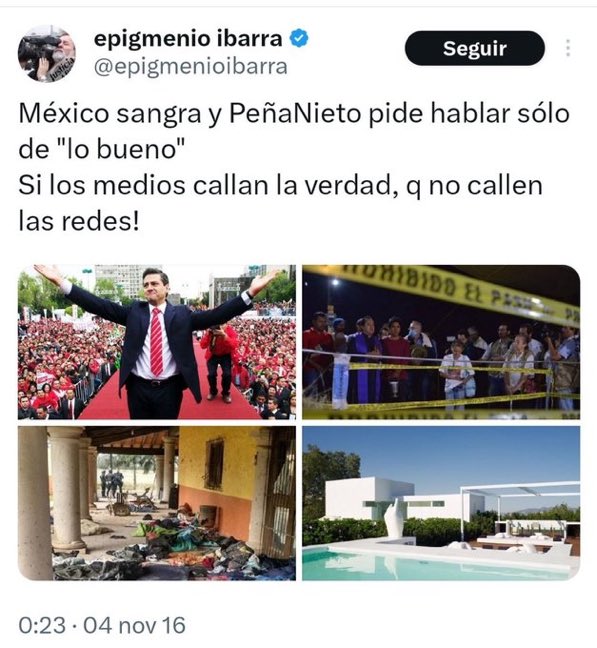 Vga !!! <a href="/epigmenioibarra/">epigmenio ibarra</a> , compártanselo al culero, a mi me tiene bloqueado. #AcapulcoOtis “Mexico sangra y <a href="/lopezobrador_/">Andrés Manuel</a> pide hablar solo de lo bueno. Si los medios callan la verdad , que no callen las redes” tómala culero !!