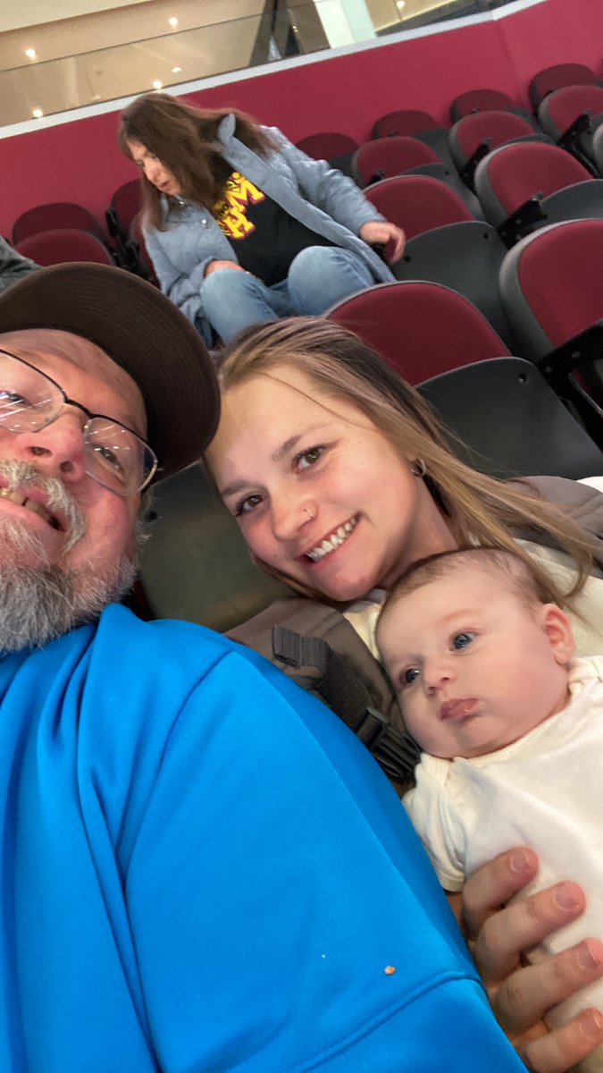 rangerdad14's tweet photo. Josie’s first Monsters game.    #fearthedepths https://t.co/I1C9M2VRTT