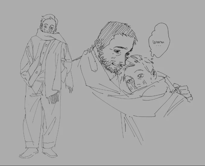 mm thinking a lot of warm winterfield lately,, still hc about how chris choose to dress ethan up..😭