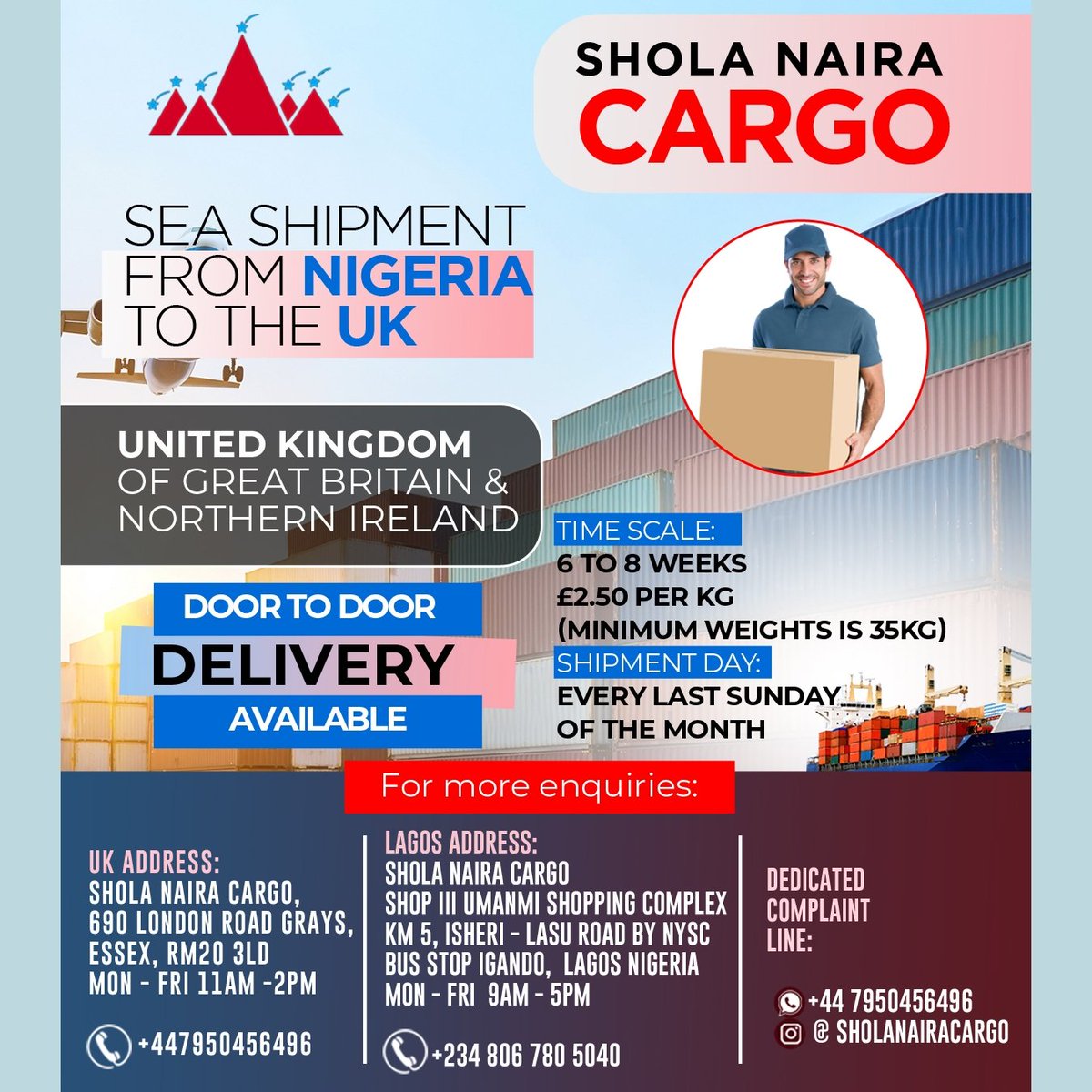 sholanairacargo's tweet photo. We offer Sea Cargo too https://t.co/1AhFGv2So1