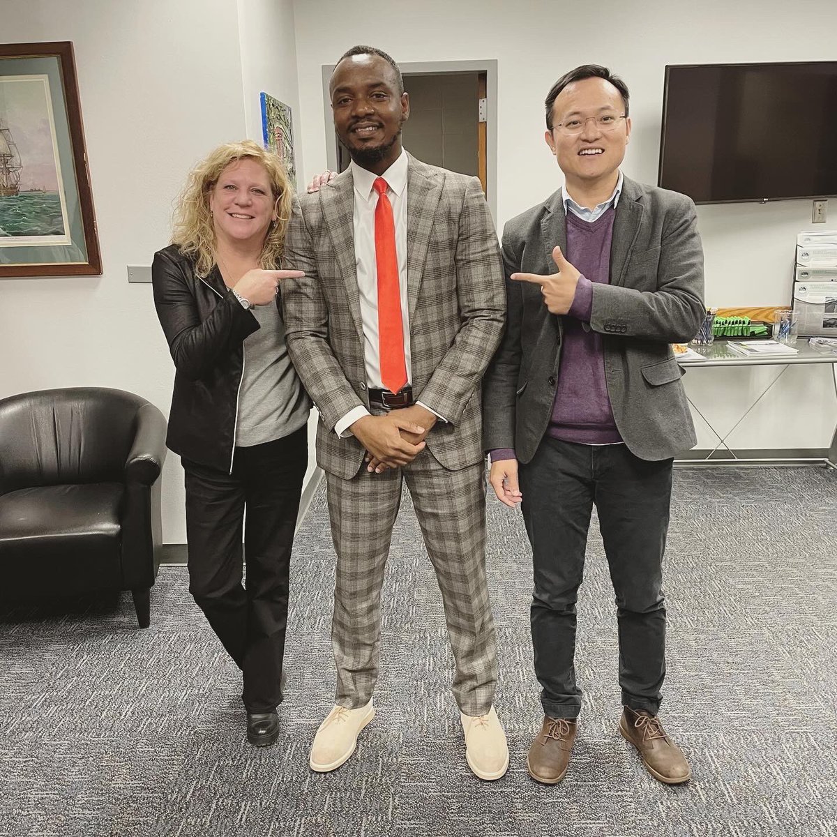 EconomicPunk's tweet image. Masha Allah! 
Defended my doctoral dissertation this afternoon. You may call me Dr. F! 
So thankful to my professors Dr. Stich, Dr. Gladstone &amp;amp; Dr. Tian for helping me steer the ship to its destination.
