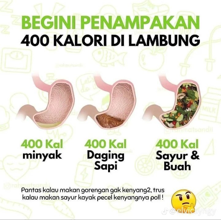 pagiii infor sehat hari ini

pastikan kamu kenyang karena nutrisi yang dibutuhkan tubuh ya! 
jangan sampe muasin lidah kamu doang!

#InfoMagicKu