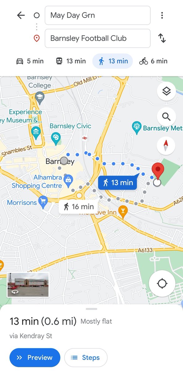 pilleyphil's tweet photo. @HorshamFC @BarnsleyFC 13 minutes walk from town centre restaurants and bars(including Market kitchen street food vendors  and bar ,upstairs from ground floor market.) https://t.co/rY5obkABHi