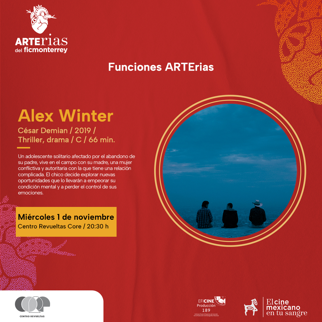 ficmonterrey's tweet photo. La situación familiar de un joven lo orilla a buscar una vida que lo pondrá en peligro a él y a su salud mental.

¡Bienvenido al ciclo de cine Arterias!
👉 ¡Entrada gratuita!
📆 Miércoles 1 de Noviembre a las 20:30 h
🚏 Durango, Durango
📍@CORECentroRevue https://t.co/CmapBdADVh