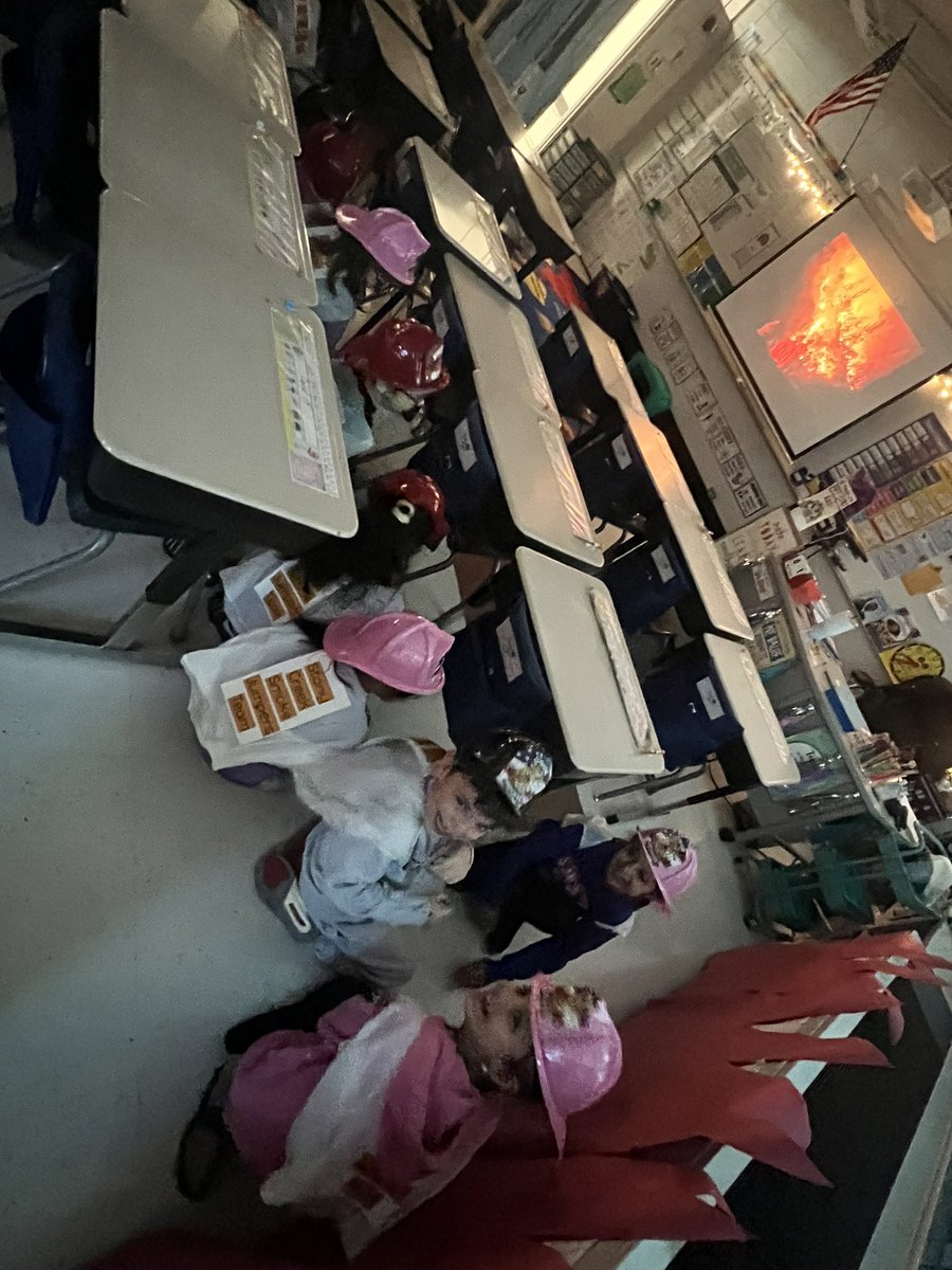 JAbbasi79's tweet photo. Stony Creek Smoke Jumpers using their knowledge of Smoke Jumpers to help put out the wildfire in our classroom! 🌲 https://t.co/qXnqBmStvC