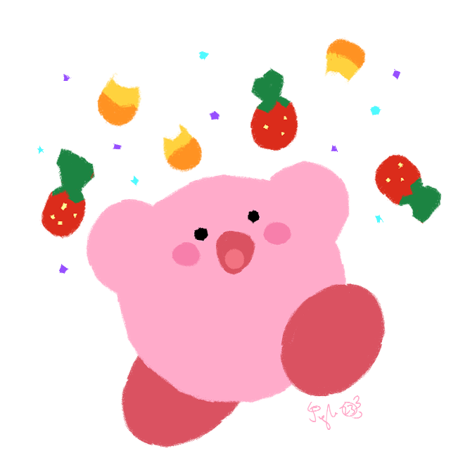 「kirbs for some trick o treaters last nig」|Jingles 🐰 Bnuuy Appreciationのイラスト