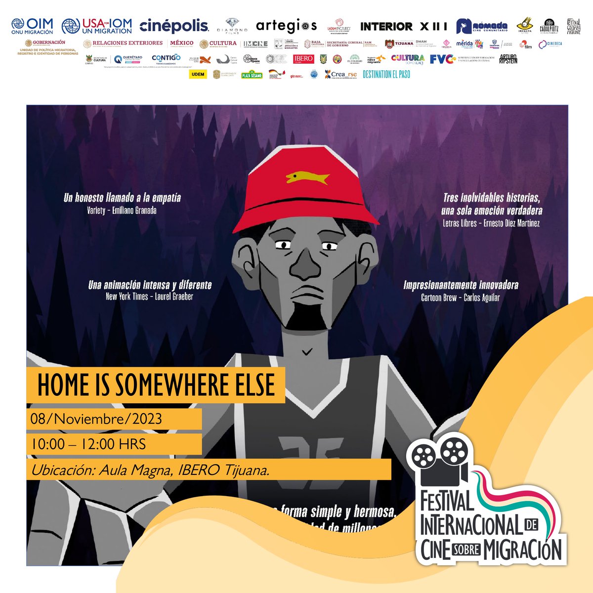 ¡No te pierdas el Cine Debate en el Festival Internacional de Cine sobre Migración de la OIM-ONU Migración! 🎥🌍 Este miércoles 8 de noviembre, a las 10:00 AM,
🌟 ¡Mira el tráiler aquí:
youtu.be/fQHt0cJc8K0 #CineMigración #FestivalDeCine #HomeIsSomewhereElse

#incidencia #OIM