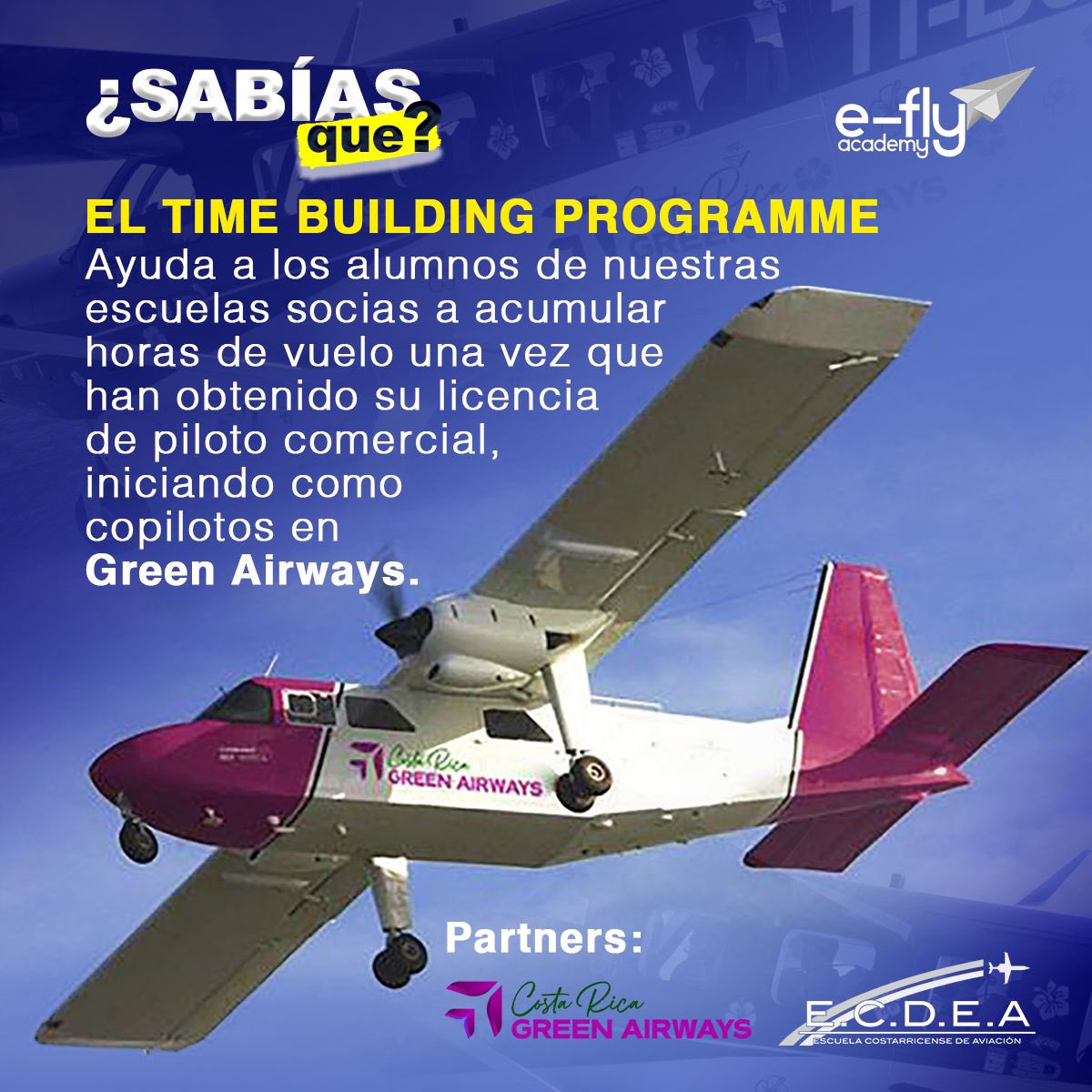 eflyacademy's tweet photo. Ya conoces el time building?

#aviaciononline #Efly #cessna172 #cursodepiloto #aviacion #KLM https://t.co/haH15zb77O