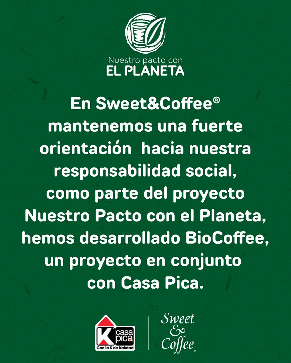 SweetandCoffee's tweet photo. ¿Ya conoces la nueva línea  #BioCoffee en colaboración con Casa Pica? 🍃☕️✨
Te dejamos información para que conozcas un poco más de este proyecto y puedas adquirir los tuyos 🙌🏻 🌍 https://t.co/2ND7hNNZCN