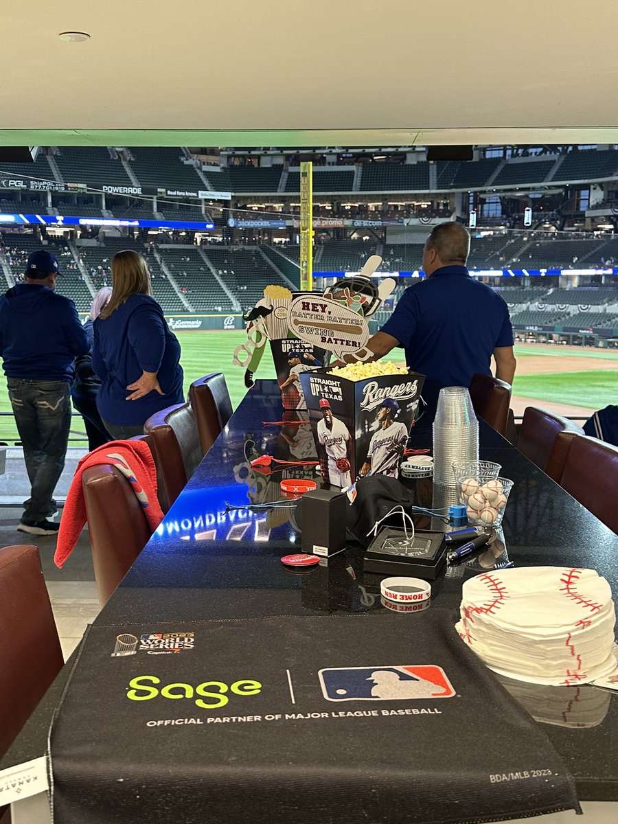 Ready to cheer our Rangers to the World Series win!!  #SageInsights #SageMLB